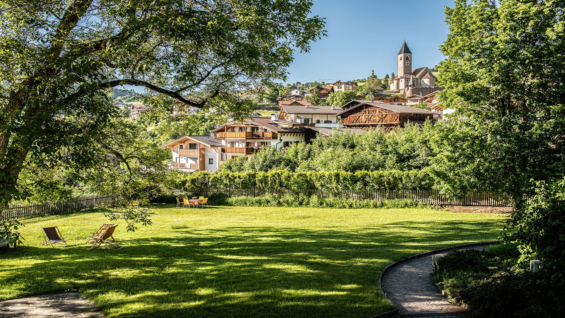 Garden towards to Siusi